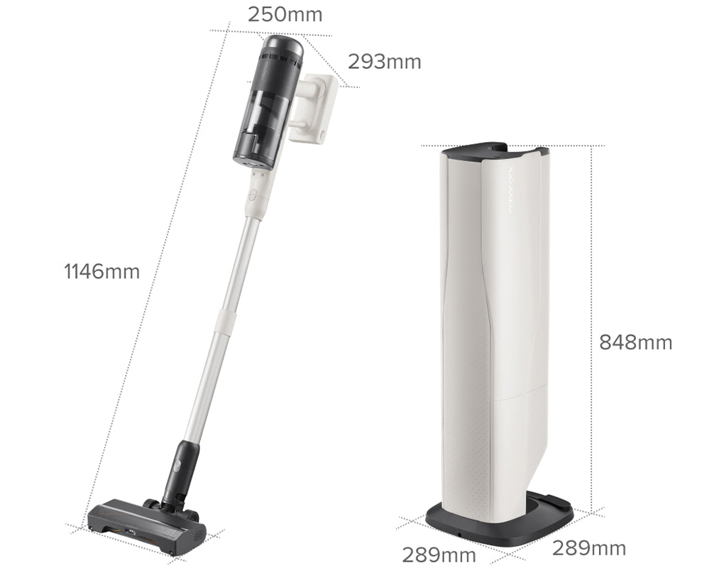 Máy hút bụi cầm tay Roborock H60 Hub Pro - Đen